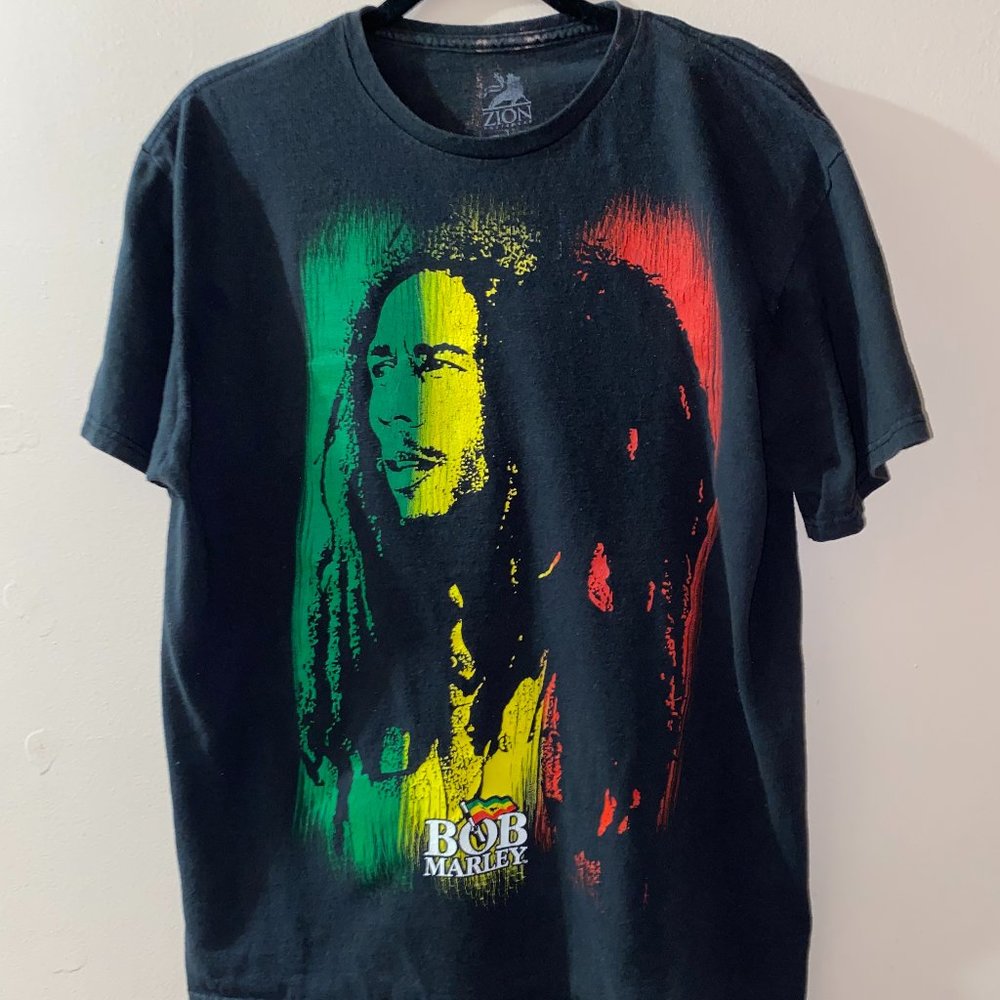BOB MARLEY TEE SHIRT SIZE L WELL LOVED